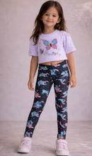 Legging Infantil Stitch Flanelada – Conforto e Proteção para o Frio